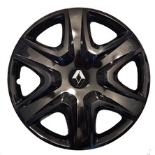 HMNL  Renault Clio 5 15'' Inç Piano Black 4'lü Set Jant Kapağı