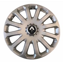 HMNL  Renault Kangoo 15'' Inç Gri 4'lü Set Jant Kapağı
