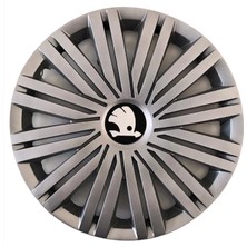 HMNL  Skoda Superb 15'' Inç Gri 4'lü Set Jant Kapağı Çelik Jant Görünümlü