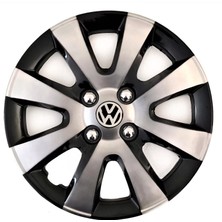 HMNL  Volkswagen Passat Var 15'' Inç Gri - Siyah 4'lü Set Jant Kapağı Çelik Jant Görünümlü