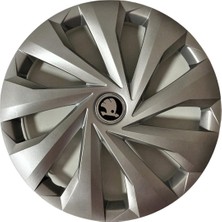 HMNL Skoda Fabia 15'' Inç Gri 4'lü Set Jant Kapağı Çelik Jant Görünümlü