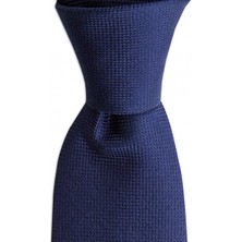 1001 Kravat Lacivert Renkli 7,5 cm Genişliğinde Ipek Kravat