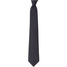 1001 Kravat Siyah Desenli 8 cm Genişliğinde Kravat
