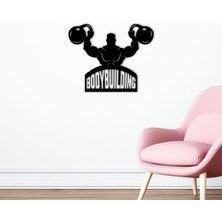 Bk Gift Body Building Tasarımlı Ahşap Duvar Süsü-1