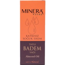 Minera Vital Tatlı Badem Yağı 50 ml Katkısız Içilebilir & Sürülebilir