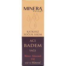 Minera Vital Acı Badem Yağı 20 ml Katkısız Içilebilir & Sürülebilir