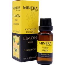 Minera Vital Limon Yağı 20 ml Katkısız Içilebilir & Sürülebilir