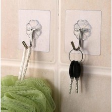 Greathings Kendinden Yapışkanlı Şeffaf Askı 5 Li Set