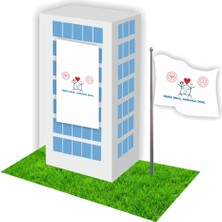 Bayrak Online Temiz Okul Sağlıklı Okul Gönder Bayrağı 100 x 150 cm