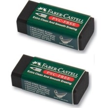 Faber-Castell Küçük Boy Silgi Siyah 2'li