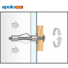 Apolo Mea Mea Hrm 4/20 Metal Boşluk Dübeli (8X46MM, 100 Adet)