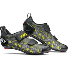Sidi T-5 Air Gri-Sarı Triathlon Bisiklet Ayakkabısı Gri-Sarı-39