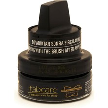 Fabcare Cam Kavanoz Siyah Krem Deri Ayakkabı Boyası