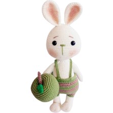 Oyuncak Park Yeşil Elma ve Tavşan Sunny Amigurumi Organik Oyuncak