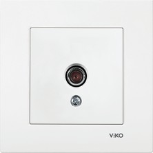 Viko Karre Beyaz Tv Prizi Geçişli Çerçeve Dahil