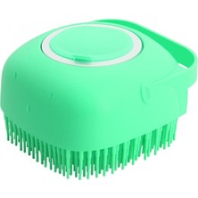 Pazariz Şampuan Hazneli Silikon Peeling Duş Fırçası