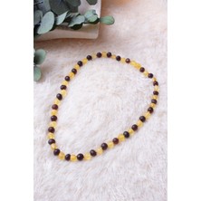 Dünya Doğal Taş Doğal Kehribar Çocuk Kolye - 400017