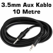 Boblov 10M Aux Kablo 3.5 mm Erkek Erkek Stereo 10 Metre Ses Kablosu