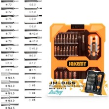 Jakemy JM-8160 Taşınabilir 33 Parça Çok Fonksiyonlu Hassas Tornavida Seti