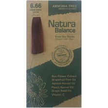 Natura Balance Organıc Saç Boyası 6.66 Vişne Kızılı