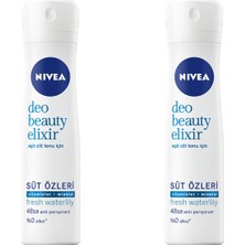 Nivea Deodorant Deo Beauty Elixir Süt Özleri Fresh Waterlily 2 Li