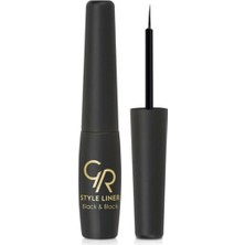 Golden Rose Style Liner Black & Black 14