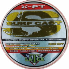 Latex Surf Cast 300M Super Soft Uzak Atış Misinası Turuncu