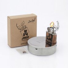 Zekupp Zippo Kurt Tasarımlı Joker Çakmak