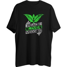 AyveGa Peace Love Veggies Tişört