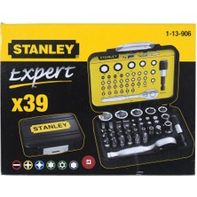 Stanley 1-13-906 Fatmax 39'lu ¼ Bits + Lokma Seti Manyetik Tutucu ve Otomatik Lokma Kollu