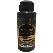 Cadence HM-820 Siyah Hybrid Metalik Akrilik Boya 120 ml