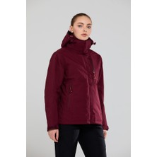 2AS Sparkle 3in1 Kadın Mont Bordo