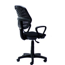 Orianna Design Siyah Fileli Bilgisayar Oyuncu Koltuğu Ofis Çalışma Sandalyesi Koltuğu Döner Sandalye