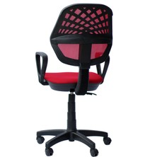 Orianna Design Kırmızı Fileli Bilgisayar Oyuncu Koltuğu Ofis Çalışma Sandalyesi Koltuğu Döner Sandalye