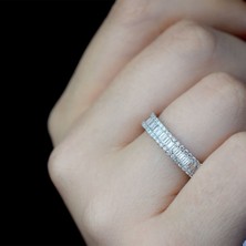 Lilarote 1.68 Ct. Modern Tasarım Tamtur Baget Pırlanta Yüzük