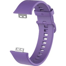 Nezih Case Huawei Watch Fit Uyumlu Silikon Kordon Lila