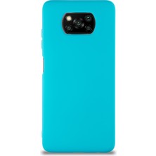 Kzy Xiaomi Poco X3 Kapak Içi Kadife Soft Logosuz Lansman Silikon Kılıf - Açık Mavi