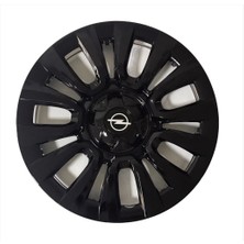 HMNL  opel  Combo 14'' Inç Piano Black  4lü Set Jant Kapağı Çelik Jant Görünümlü