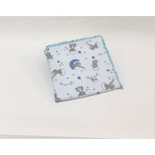 Baby of City %100 Pamuk Müslin Bezi Battaniyesi Bebek Battaniyesi Örtü 80x100