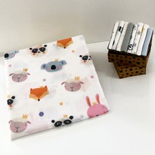 Baby of City %100 Pamuk Müslin Bezi Battaniyesi Bebek Battaniyesi Örtü 80x100