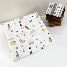 Baby of City %100 Pamuk Müslin Bezi Battaniyesi Bebek Battaniyesi Örtü 80x100