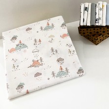 Baby of City %100 Pamuk Müslin Bezi Battaniyesi Bebek Battaniyesi Örtü 80x100