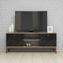 FERNISO 120CM Çam Mermer Tv Sehpası