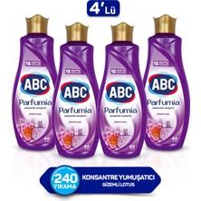Abc Parfumia Gizemli Lotus Konsantre Yumuşatıcı 1440 ml 4'lü Seti