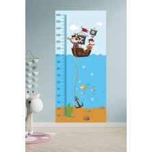 Msticker Çocuk Odası Korsan Boy Cetvel STICKER80X180CM