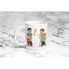 Pazariz Diş Tutan Dört Çocuk  Kupa Bardak