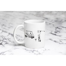 Pazariz Burası Merkes Golf Kulüp Kupa Bardak Kişiye Özel