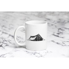 Pazariz Karakalem Çadır Kupa Bardak Kişiye Özel