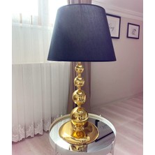 Modi Lighting 4 Toplu Siyah Şapkalı Gold Masa Lambası MD-CLK020-GD