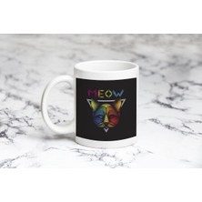 Pazariz Renkli Miyav Model 2 Kupa Bardak